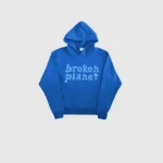 blue broken planet hoodie